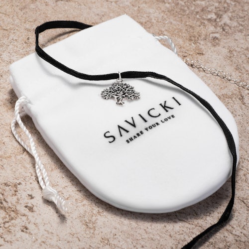 Naszyjnik choker drzewo życia Savicki: srebrny